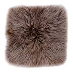 Coussin Sliven Peau de mouton - Marron noix de coco