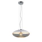 Hanglamp Porto glas/ijzer - 1 lichtbron - Wit