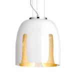 Hanglamp Madeira glas/ijzer - 1 lichtbron - Wit