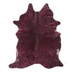 Tapis peau de vache Pop Art Peau de vache - Marron / Rouge Bordeaux