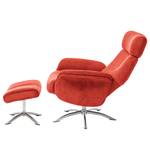 Fauteuil relax Borsh I Microfibre - Corail