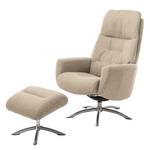 Fauteuil relax Lobbes I Tissu - Sable