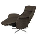 Fauteuil relax Maryland I Microfibre - Marron foncé