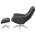 Fauteuil relax Lobbes I Tissu - Gris foncé