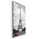 Tableau déco Eiffelturm Noir - Bois manufacturé - Papier - 60 x 90 x 2 cm