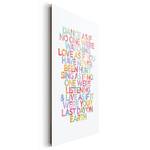 Tableau déco Dance Multicolore - Bois manufacturé - Papier - 60 x 90 x 2 cm