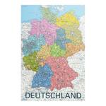 Bild Deutschlandkarte Multicolor - Holzwerkstoff - Papier - 60 x 90 x 2 cm