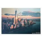 Afbeelding New York IV Roze - Plaatmateriaal - Papier - 90 x 60 x 2 cm