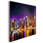 Bild Manhattan Horizont Multicolor - Holzwerkstoff - Papier - 90 x 60 x 2 cm