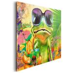 Tableau déco Frosch Vert - Bois manufacturé - Papier - 90 x 60 x 2 cm