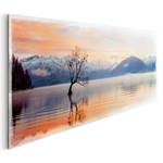 Afbeelding Wanaka Meer I Beige - Plaatmateriaal - Papier - 156 x 52 x 2 cm