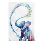 Bild Elefant Art Multicolor - Holzwerkstoff - Papier - 60 x 90 x 2 cm