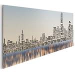 Bild New York Typo Multicolor - Holzwerkstoff - Papier - 156 x 52 x 2 cm