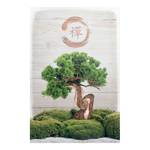 Tableau déco Bonzai Zen Vert - Bois manufacturé - Papier - 60 x 90 x 2 cm