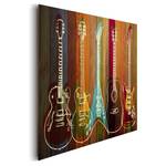 Bild Gitarren Kollektion Braun - Holzwerkstoff - Papier - 90 x 60 x 2 cm