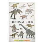 Tableau déco Dinosaurier Vert - Bois manufacturé - Papier - 60 x 90 x 2 cm
