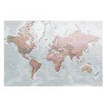 Afbeelding Wereldkaart II Meerkleurig - Plaatmateriaal - Papier - 90 x 60 x 2 cm