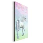 Bild Einhorn I Multicolor - Holzwerkstoff - Papier - 60 x 90 x 2 cm