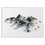 Afbeelding Sneeuwberg Wit - Plaatmateriaal - Papier - 70 x 50 x 1.2 cm