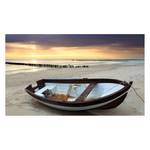 Bild Boot am Strand Beige - Holzwerkstoff - Papier - 118 x 70 x 2 cm