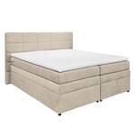 Boxspring Poppel geweven stof - Aardekleurig