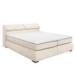 Boxspring Avenel geweven stof - Crème