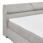 Boxspringbett Avenel Webstoff - Grau