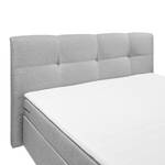 Boxspring Marangaroo geweven stof - Zilver - 180 x 200cm