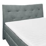 Boxspringbett Tibery Webstoff - Schwarz / Anthrazit