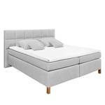 Boxspringbett Booker Webstoff - Silber