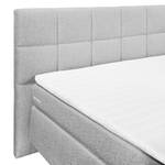 Boxspringbett Booker Webstoff - Silber