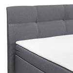 Boxspringbett Marangaroo Webstoff - Schwarz / Anthrazit - 140 x 200cm