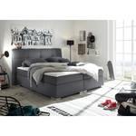 Boxspringbett Marangaroo Webstoff - Schwarz / Anthrazit - 180 x 200cm