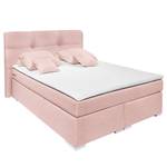 Boxspringbett Marangaroo Webstoff - Altrosa - 140 x 200cm