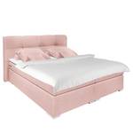 Letto boxspring Marangaroo Tessuto - Rosa anticato - 180 x 200cm