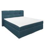 Boxspringbett Marangaroo Webstoff - Dunkelblau - 160 x 200cm