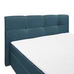 Boxspringbett Marangaroo Webstoff - Dunkelblau - 160 x 200cm