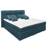 Lit boxspring Marangaroo Tissu - Bleu foncé - 160 x 200cm