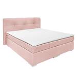 Lit boxspring Marangaroo Tissu - Rose vieilli - 160 x 200cm