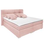 Lit boxspring Marangaroo Tissu - Rose vieilli - 160 x 200cm