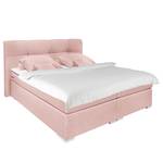 Lit boxspring Marangaroo Tissu - Rose vieilli - 160 x 200cm