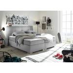 Boxspringbett Marangaroo Webstoff - Silber - 160 x 200cm