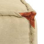 Pouf Daisy Hill Baumwolle / Leder - Beige