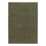 Tapis épais Livorno Deluxe Fibres synthétiques - Vert olive foncé - 140 x 200 cm