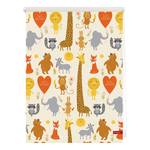 Rolgordijn Cute Animals Geweven stof - geel - 80 x 150 cm