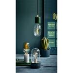 Lampe Siv I Verre / marbre - 1 ampoule - Vert foncé