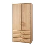 Armoire à portes Lido Marron - En partie en bois massif - 80 x 165 x 43 cm