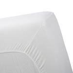 Spannbettlaken Molton Stretch I Webstoff - Weiß - 90 x 200 cm