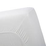 Spannbettlaken Molton Stretch III Webstoff - Weiß - 140 x 200 cm