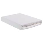 Drap-housse en jersey surmatelas double Coton - Blanc - 140 x 200 cm